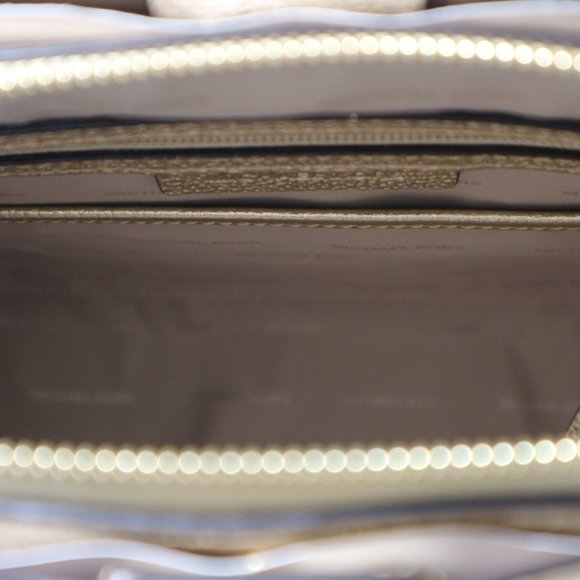 Michael Kors STUDIO Mercer Large  Satchel Gold - Picture 14 of 15